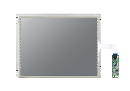 12.1" 1024x768 LVDS 420nits -10~70℃ LED, 50K 5-wire Resistive Touch Display Kit